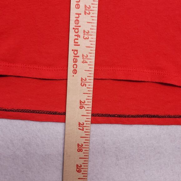 Calvin Klein Graphic Short Sleeve T-Shirt Womens Size Extra Large XL Red - Picture 8 of 12